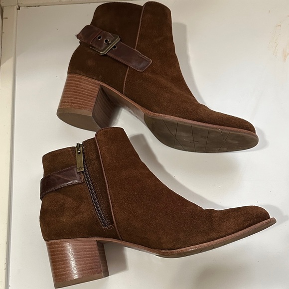 Aquatalia Shoes - Aquatalia Italy Womens Ankle Boots Size 8 Brown Leather Going Out Party